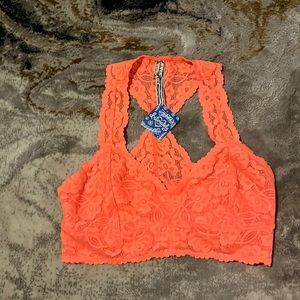 NWT Free People Neon Orange Bralette